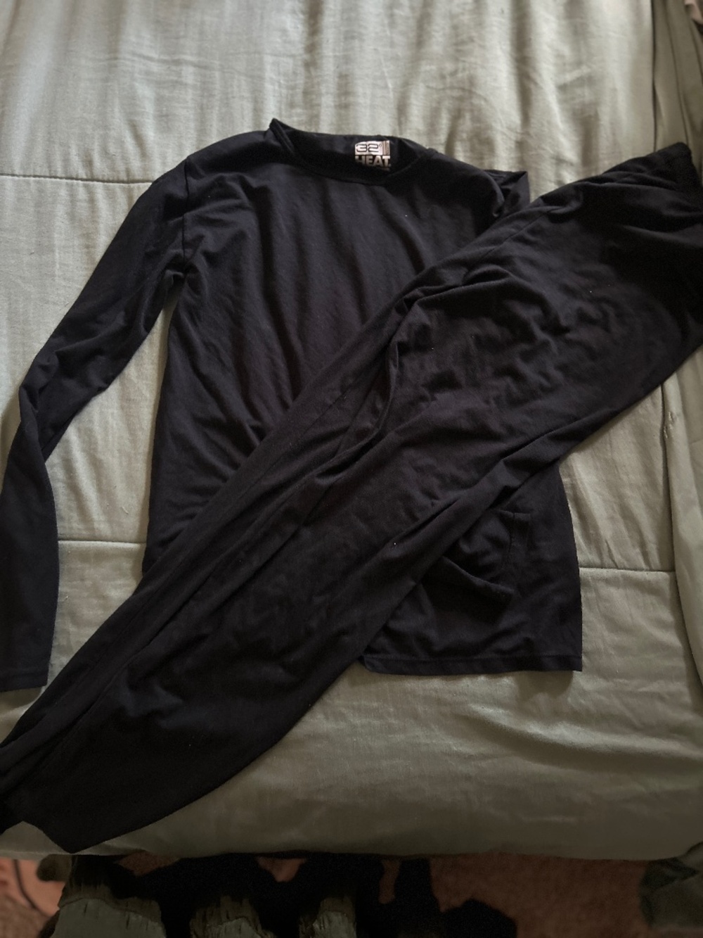 32 Heat Boys Black Thermal Base Layer Pants | XL
